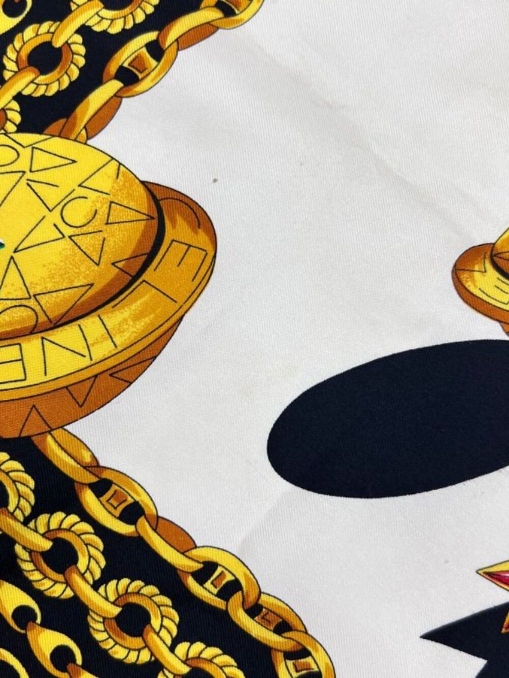 Celine Large Scarf Silk Multicolor Vintage - Picture 6 of 16